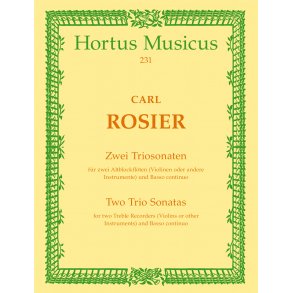Zwei Triosonaten - Rosier, Carl