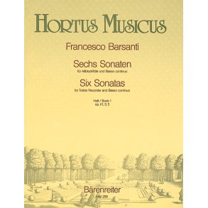 Sechs Sonaten 1 - Barsanti, Francesco