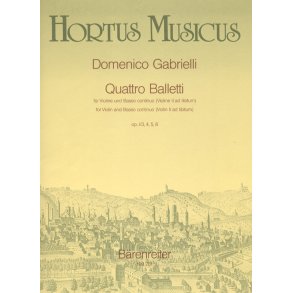 Quattro Balletti - Gabrielli, Domenico
