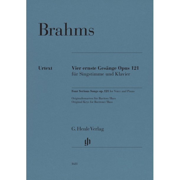Four Serious Songs op. 121
