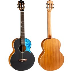 Flight Iris Baritone Ukulele - Black