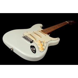 JS300 Electric Guitar from Jet Guitars  - White : Roasted Maple Fretboard