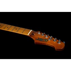 JS300 Electric Guitar from Jet Guitars  - White : Roasted Maple Fretboard