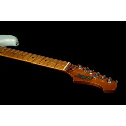 JS300 Electric Guitar from Jet Guitars  - White : Roasted Maple Fretboard