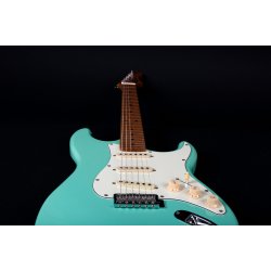 JS300 Electric Guitar from Jet Guitars - Green: Roasted Maple Fretboard
