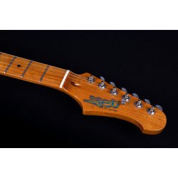 JS300 Electric Guitar from Jet Guitars - Green: Roasted Maple Fretboard