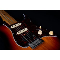 JS400 Electric Guitar from Jet Guitars  - Sunburst : Roasted Maple Fretboard