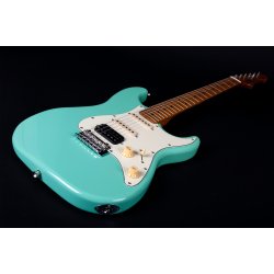 JS400 Electric Guitar from Jet Guitars  - Green : Roasted Maple Fretboard