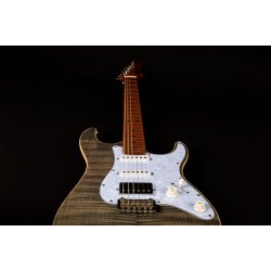 JS450 Elektrisk fra Jet Guitars - Trans Black : Roasted Maple Fretboard