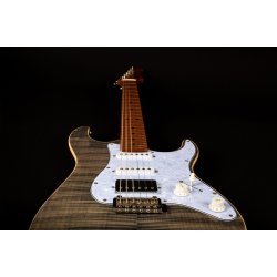 JS450 Elektrisk fra Jet Guitars - Trans Black : Roasted Maple Fretboard