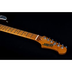 JS450 Elektrisk fra Jet Guitars - Trans Black : Roasted Maple Fretboard
