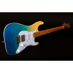 JS450 Elektrisk fra Jet Guitars - Trans Blue : Roasted Maple Fretboard
