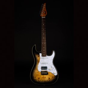 JS450 Electric Guitar - Trans Brown (Spalted Top) : Rosewood Fretboard