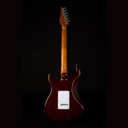 JS450 Elektrisk Guitar fra Jet Guitars  - Trans Brown (Spalted Top) : Rosewood Fretboard