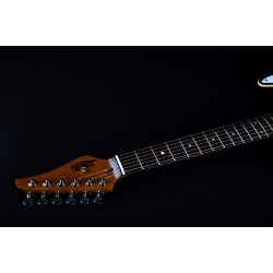 JS450 Elektrisk Guitar fra Jet Guitars  - Trans Brown (Spalted Top) : Rosewood Fretboard