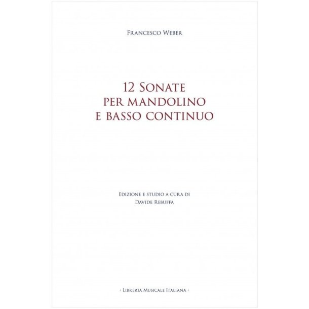 12 Sonate per Mandolino e Basso Continuo