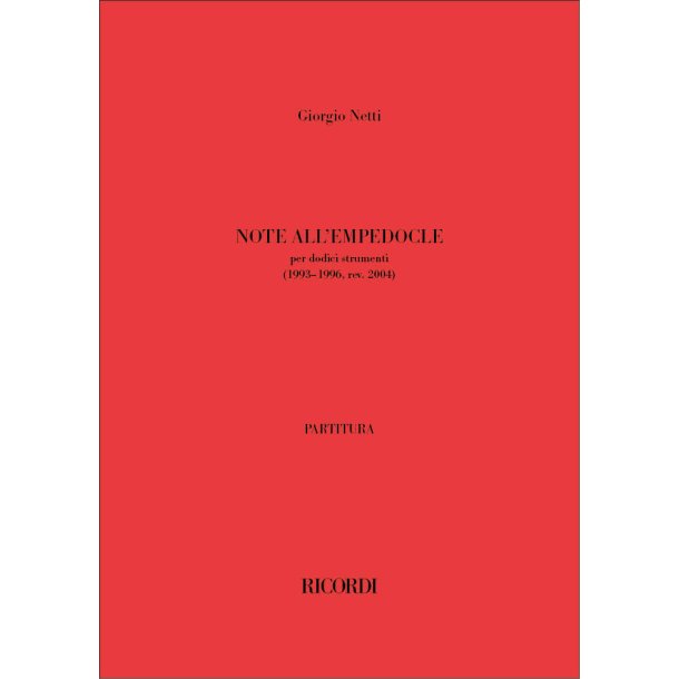 Note all'Empedocle