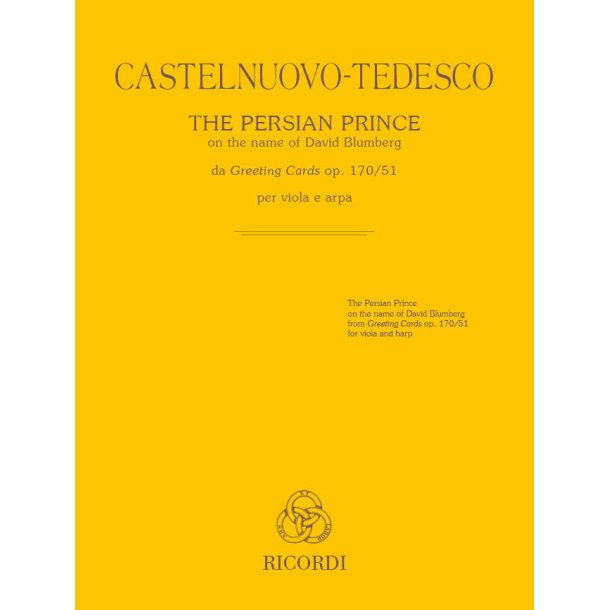 The Persian Prince per viola e arpa