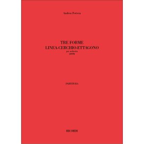 Tre forme linea-cerchio-ettagono