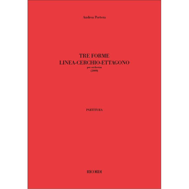 Tre forme linea-cerchio-ettagono