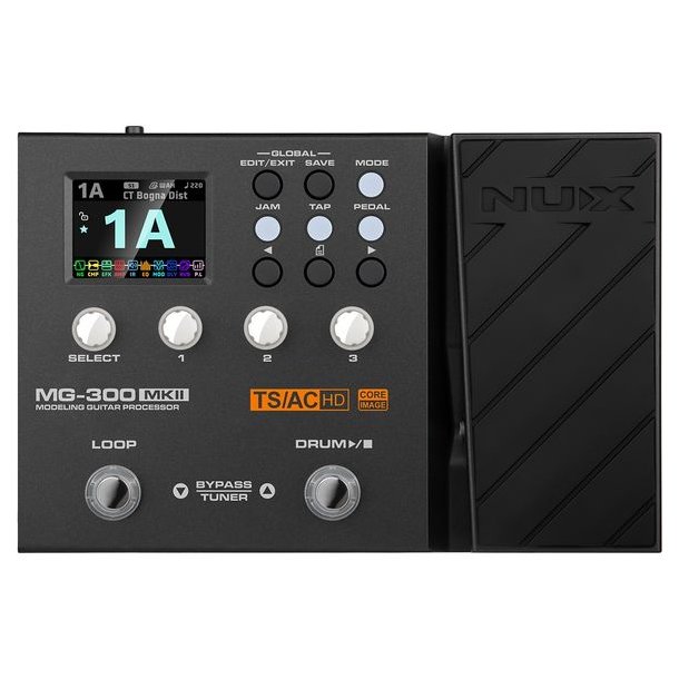 Nux MG300 MKII guitar-multieffekt-pedalboard