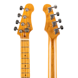 Pathfinder Tenor Electric Ukulele - Trans Blue : Double-cut Shape. Solid body