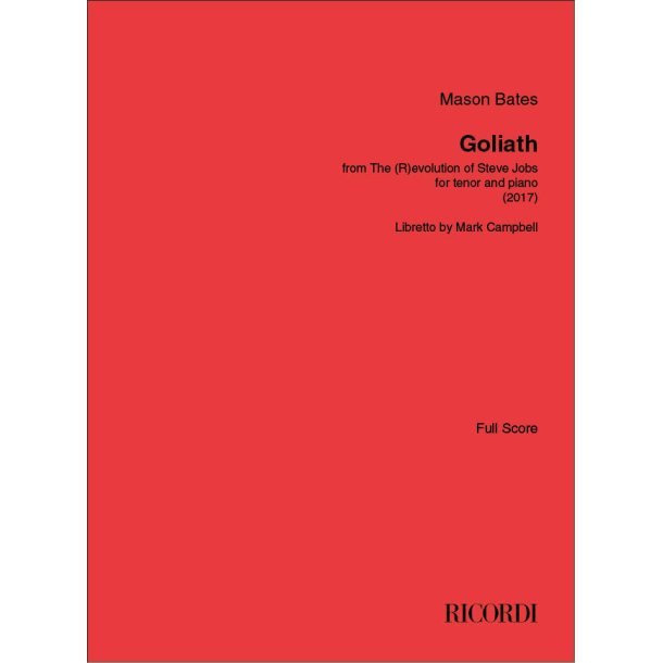 Goliath: from "The (R)evolution of Steve Jobs" for tenor and piano (2017)