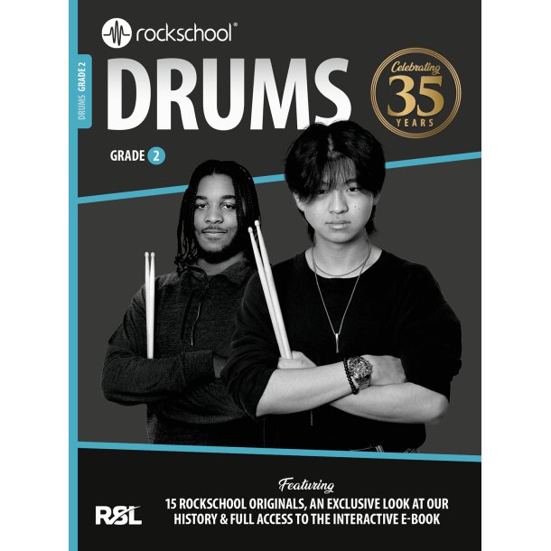Rockschool Drums Grade 2: 35th Anniversary Edition