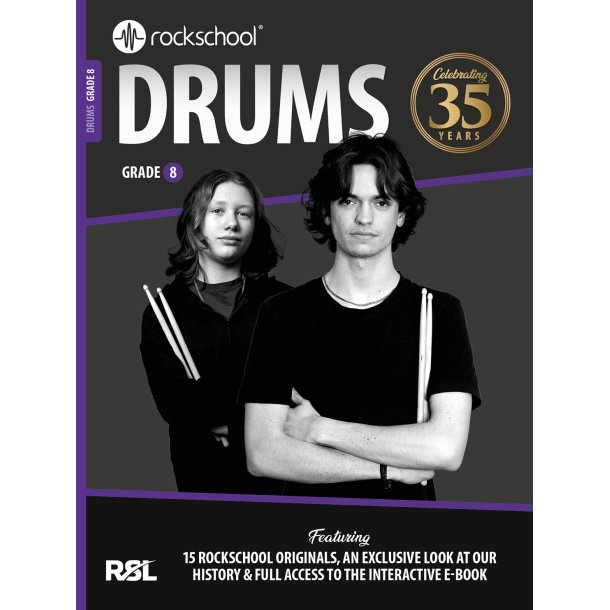 Rockschool Drums Grade 8: 35th Anniversary Edition