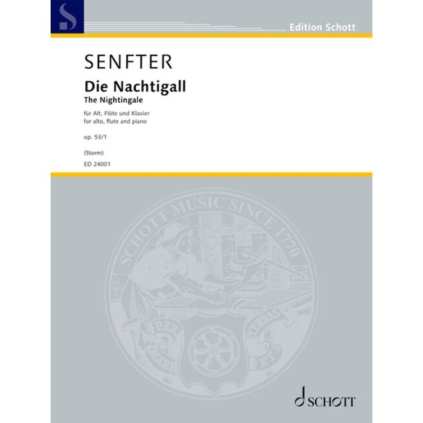 Die Nachtigall op. 53/1: Fassung f&uuml;r Alt, Fl&ouml;te und Klavier