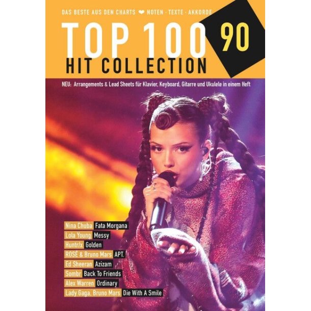 Top 100 Hit Collection 90 Band 90: Das Beste aus den Charts / Noten - Texte - Akkorde - Tipps