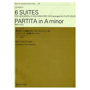 6 Suites / Partita in A Minor BWV 1007-1013 : arranged for Flute solo