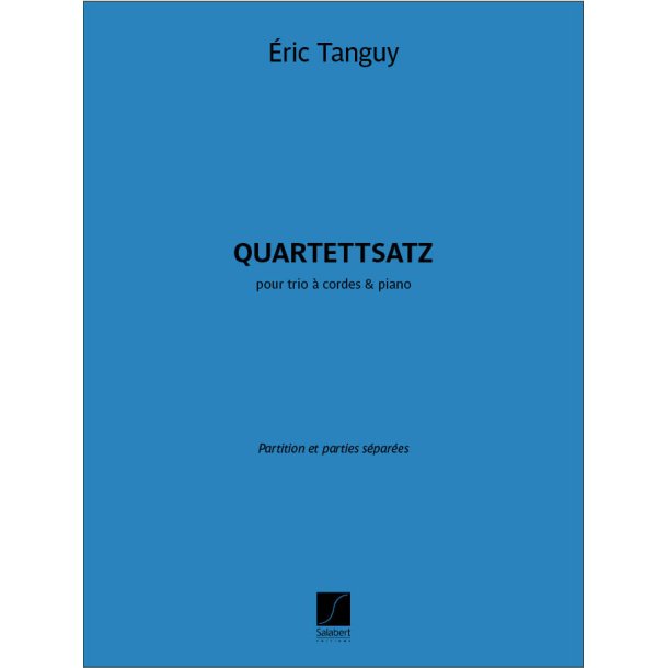 Quartettsatz: pour trio &agrave; cordes &amp; piano