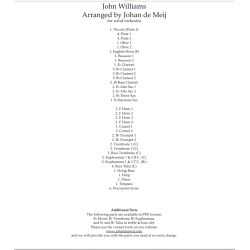 Star wars saga, arranged for wind orchestra by Johan De Meij