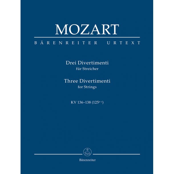 Three Divertimenti - Mozart, Wolfgang Amadeus