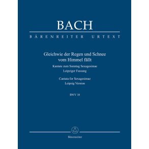 Like as the Raindrops and Snow from Heaven fall - Bach, Johann Sebastian