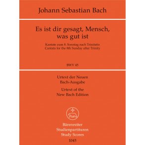 Es ist dir Gesagt, Mensch, was gut ist - Bach, Johann Sebastian
