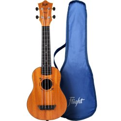 Rejse/Travel sopran Ukulele TUS53  - Mahogany : med taske fra Flight