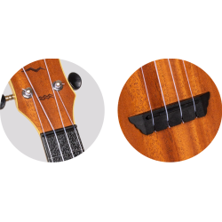 Rejse/Travel sopran Ukulele TUS53  - Mahogany : med taske fra Flight