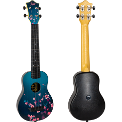 Flight Travel Ukulele Sakura LONGNECK Sopran/koncert + gigbag