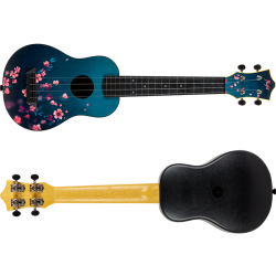 Flight Travel Ukulele Sakura LONGNECK Sopran/koncert + gigbag
