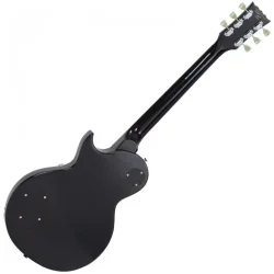 Vintage V100 Guitar- Chrome Hardware- Gloss Black