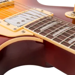 Vintage V100 Guitar- Flame Iced Tea