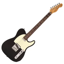 Vintage V20 Coaster Series Electric Guitar: Gloss Black