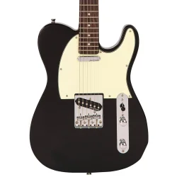 Vintage V20 Coaster Series Electric Guitar: Gloss Black