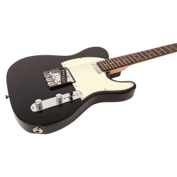 Vintage V20 Coaster Series Electric Guitar: Gloss Black