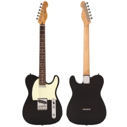 Vintage V20 Coaster Series Electric Guitar: Gloss Black