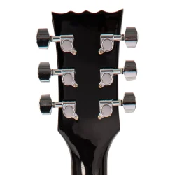 Vintage V69 Coaster Series Electric Guitar: Gloss Black