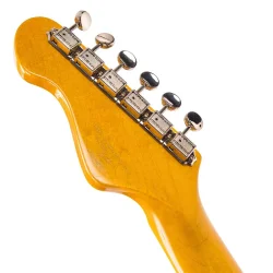 Vintage Electric Guitar- Maple Fingerboard: Sunset Sunburst