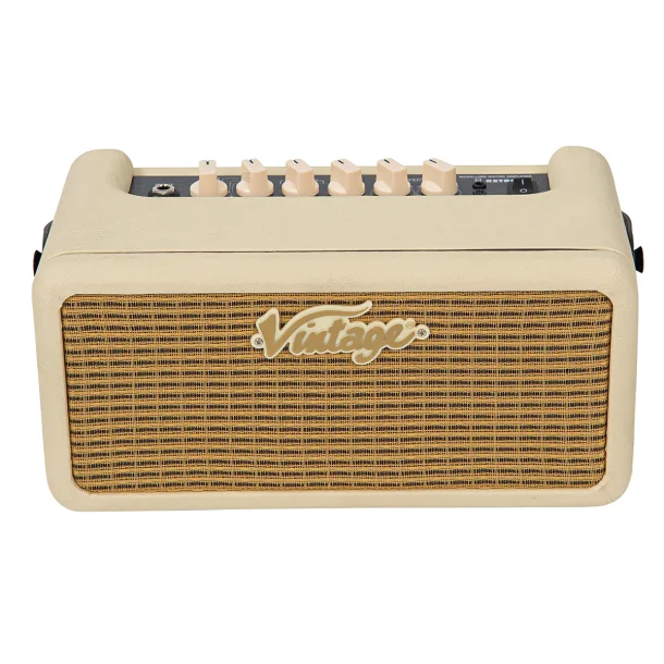 Vintage Retro 15 Amplifier With Dsp: Vintage White